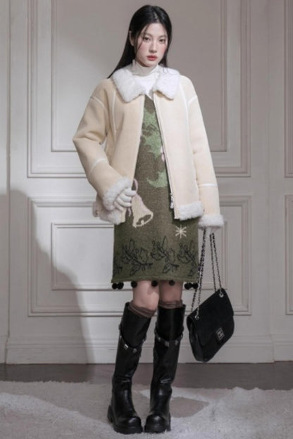 Pine Needle Knit Dress