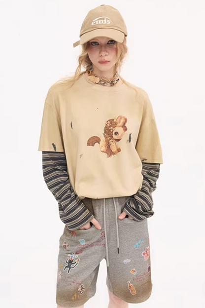 Blooming Soon Spliced Top