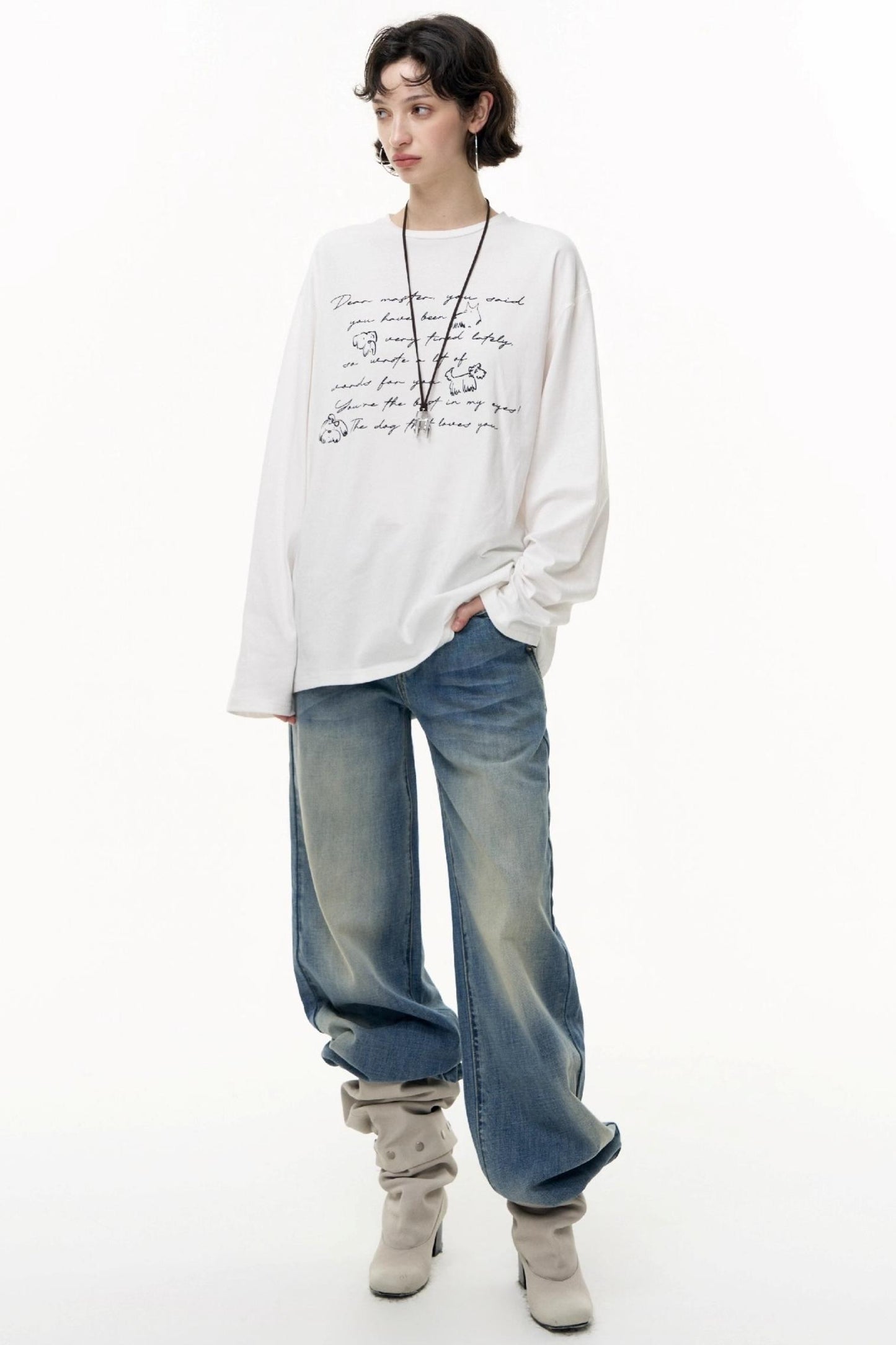 Cotton Printed Long Sleeve T-Shirt