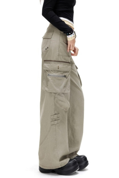 Retro Deconstructed Workwear Pants