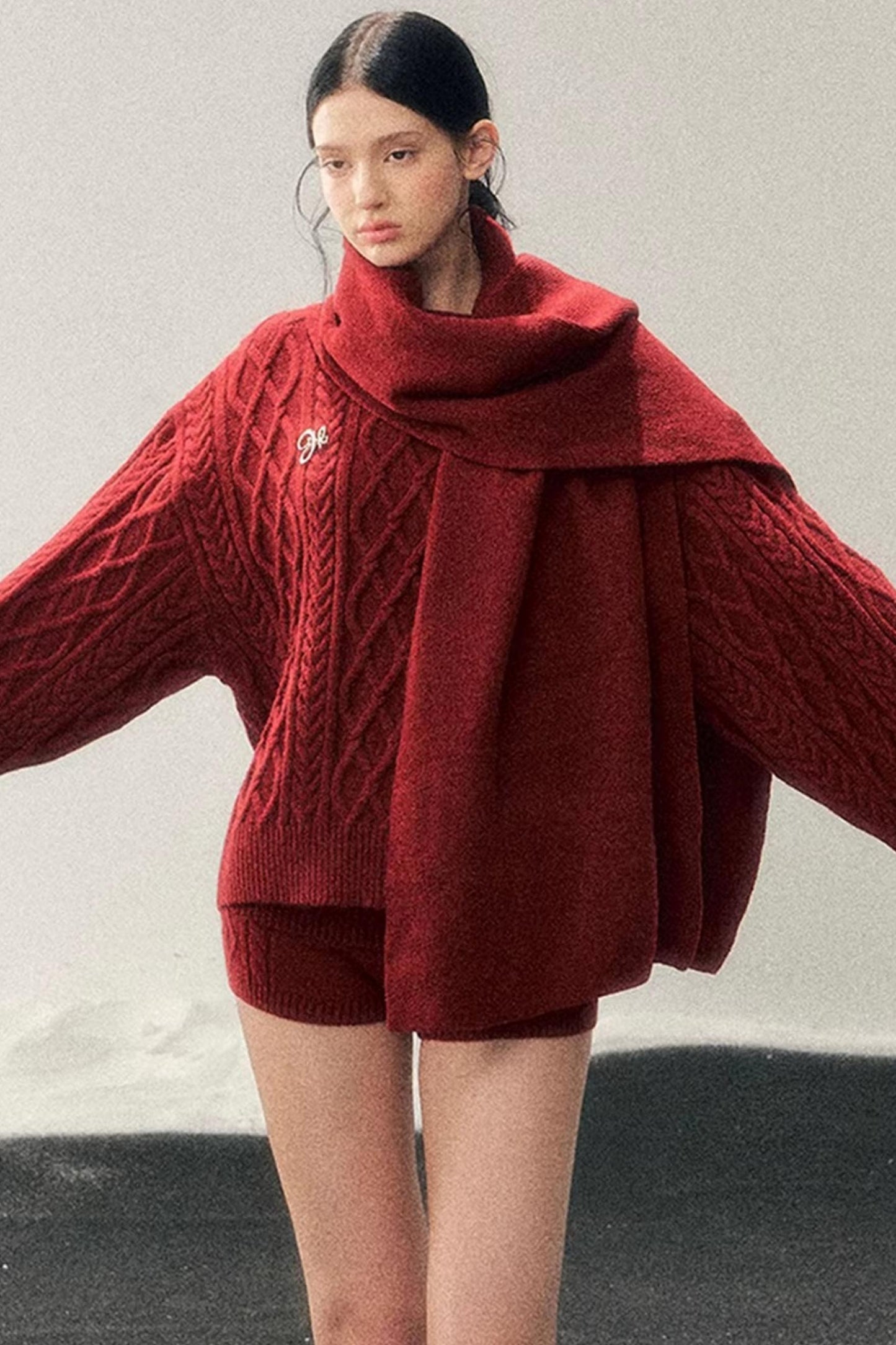 Zurich Knit Sweater Shorts Set-Up