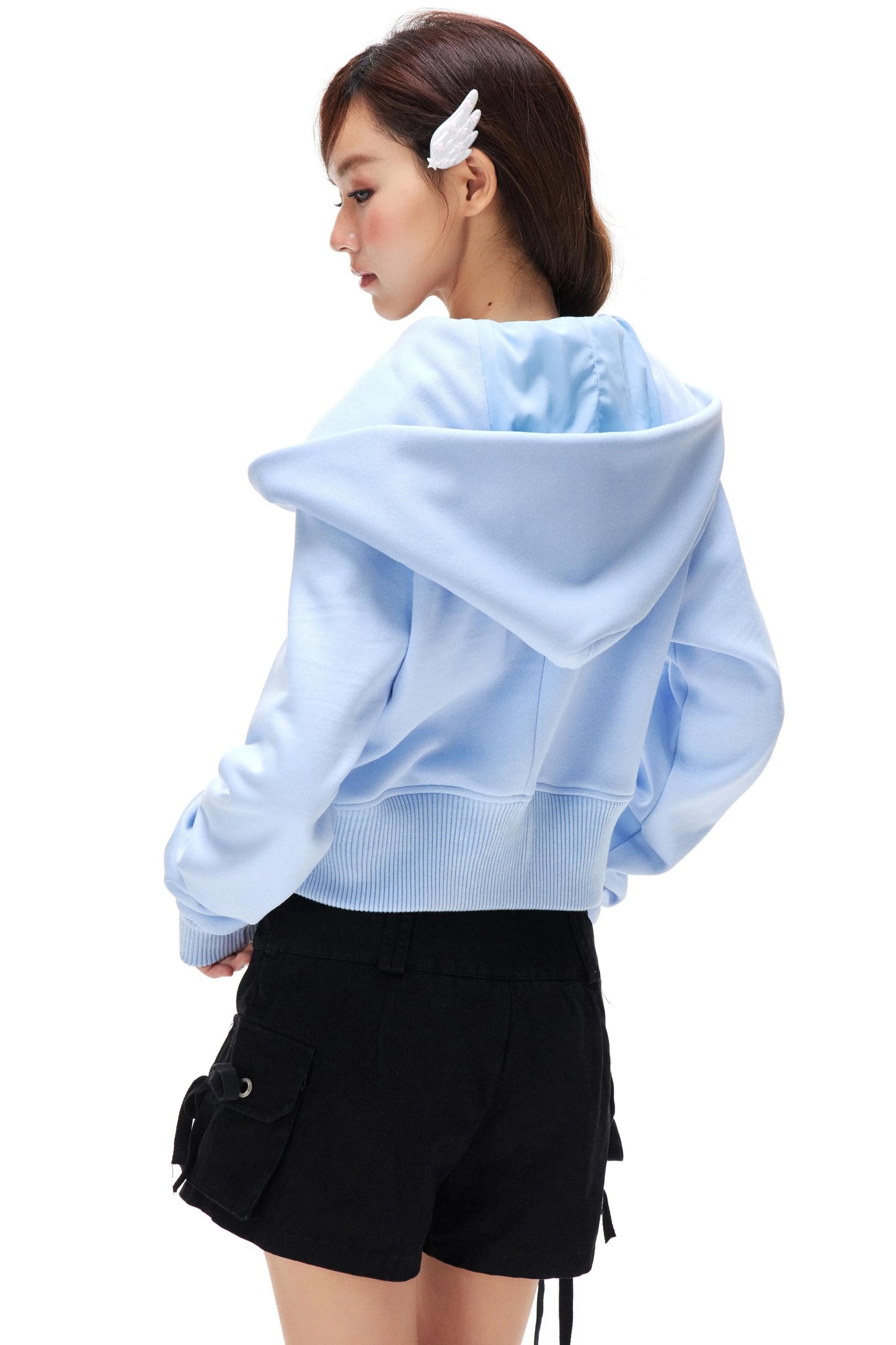 Diagonal Placket Fleece Jacket