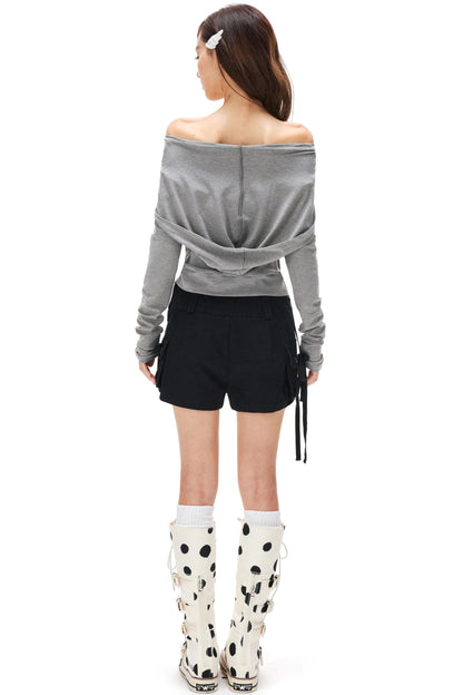 Lyocell Tencel Off-Shoulder Top