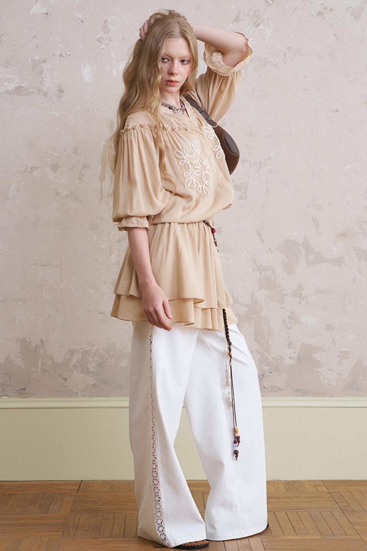 Summer Lace-Up Casual Pants