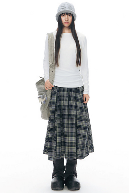 Decorative Button Layered Top