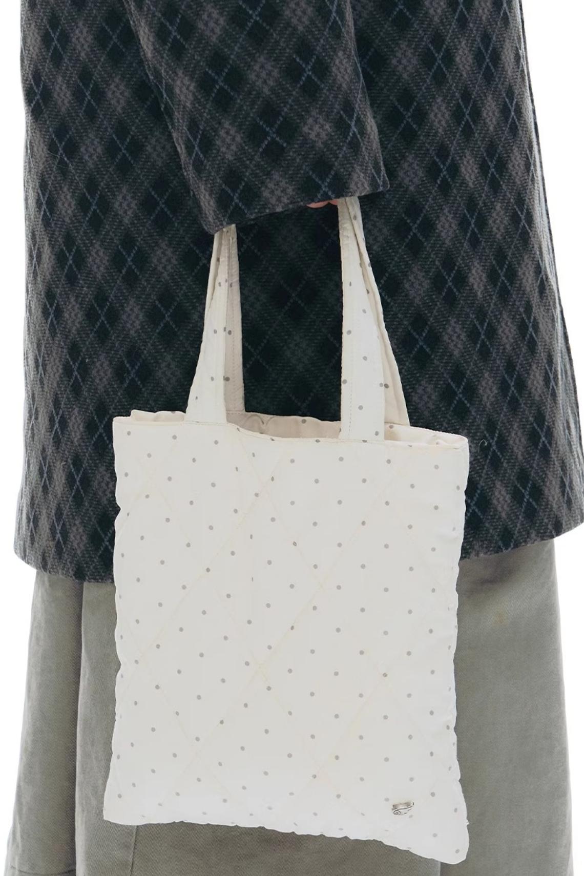 Diamond Quilted Cotton Bag