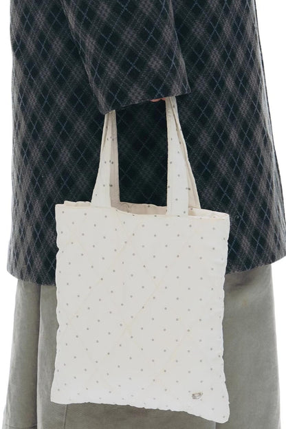 Diamond Quilted Cotton Bag