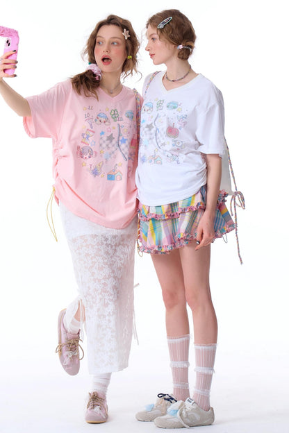 Loose Fit Art Print T-Shirt