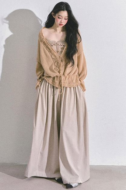 Korean Knit Cardigan & Top Set-Up