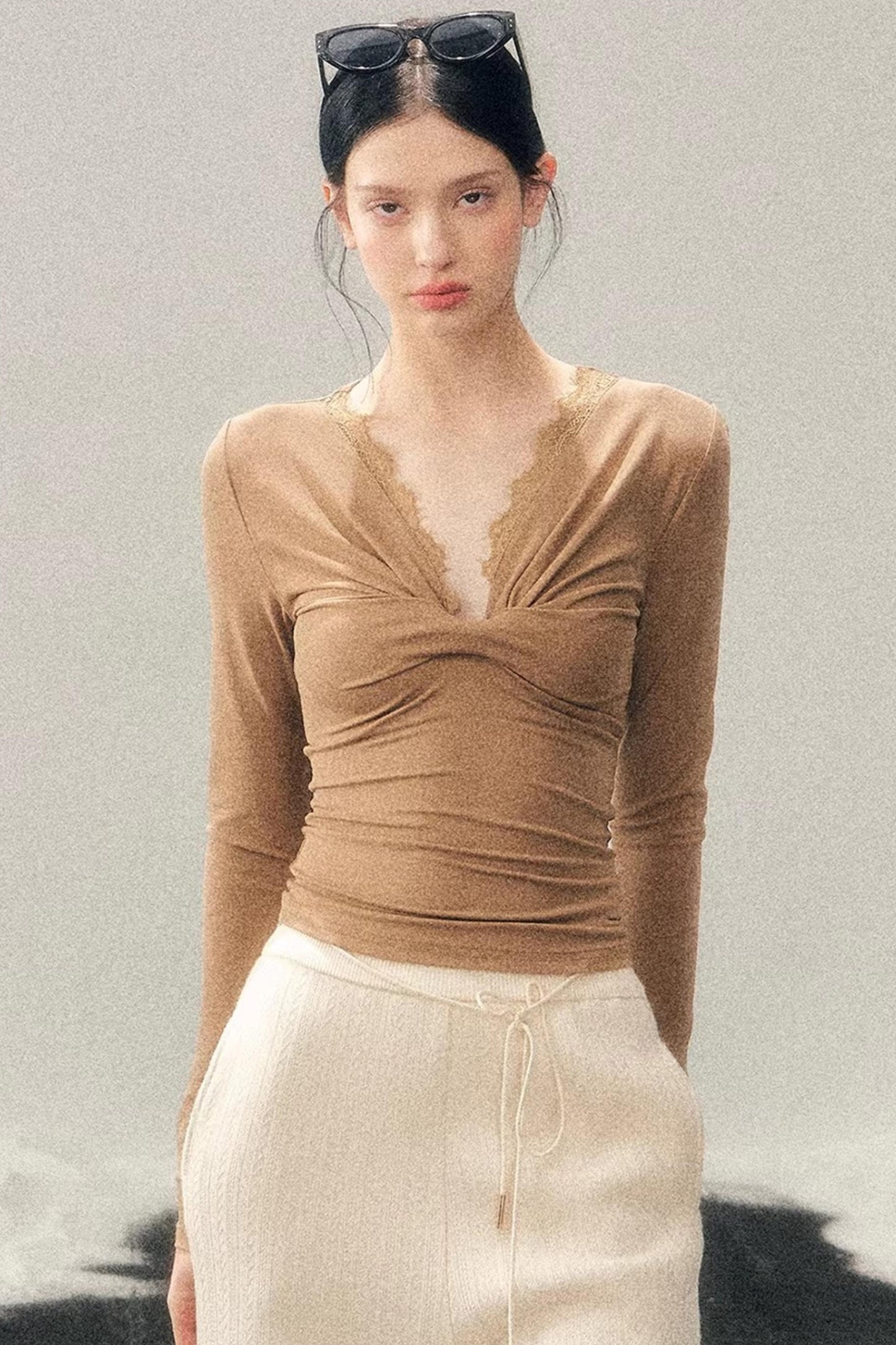 Ancient White Moonlight Lace Top