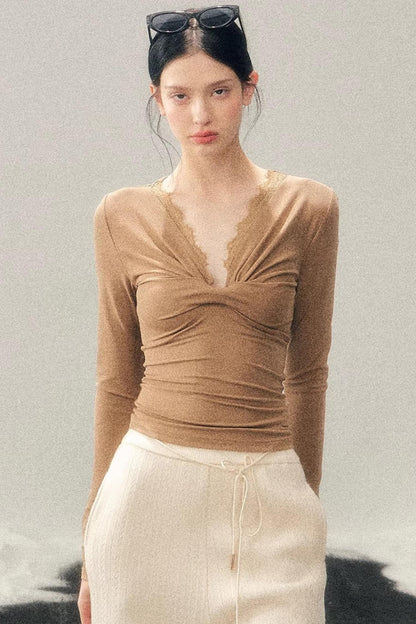 Ancient White Moonlight Lace Top