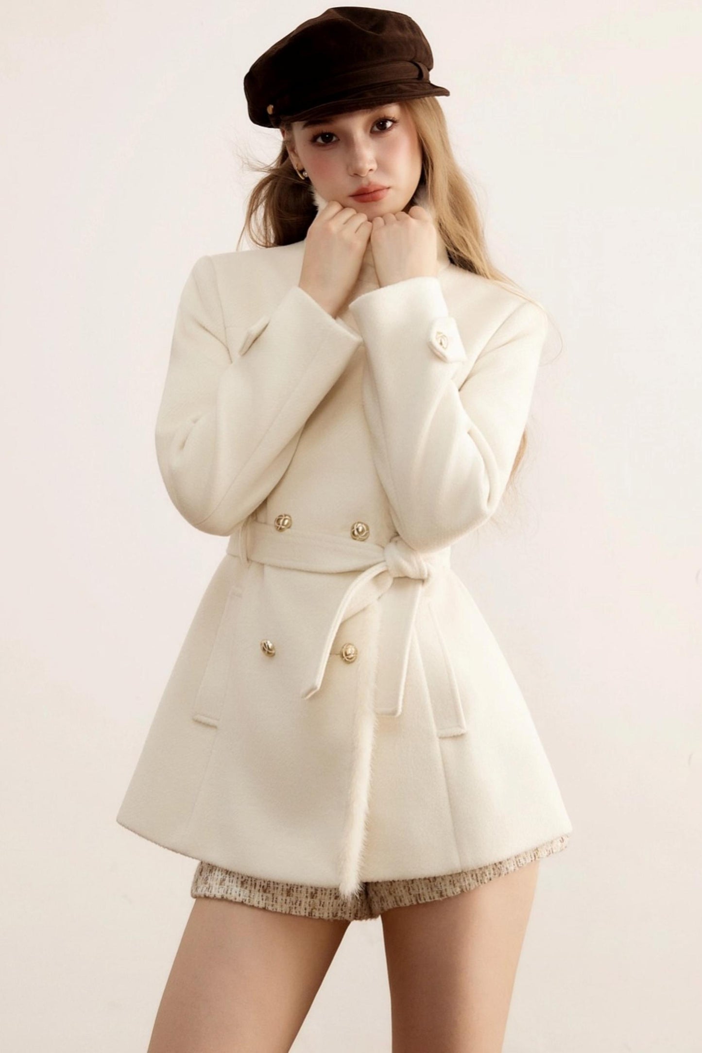 Winter Retro Woolen Double-Breasted Coat