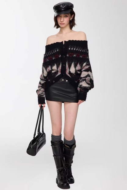 Pu Leather Hip-Hugging Skirt