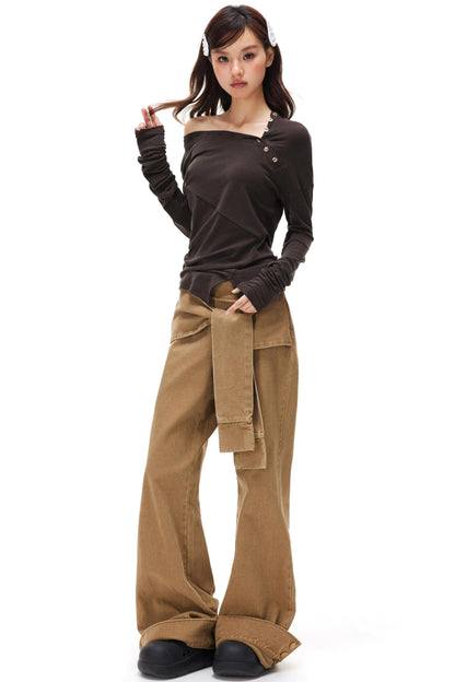 Retro Washed Cargo Pants