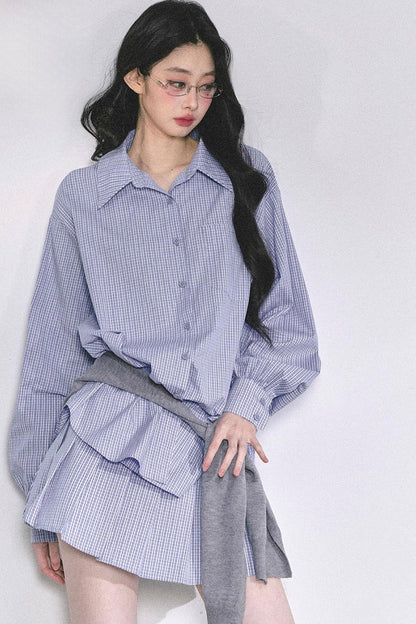 Autumn Plaid Suit Set-Up