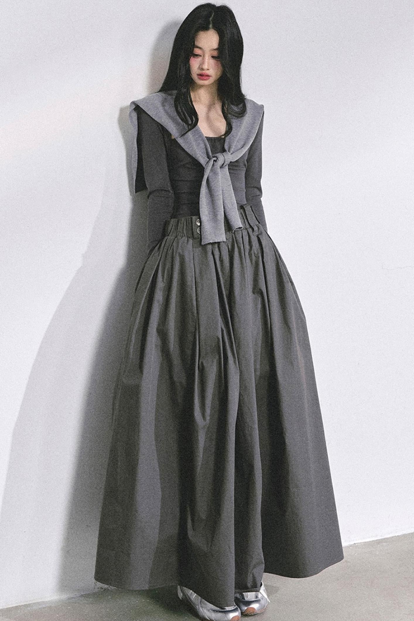 French Slimming Long Dress