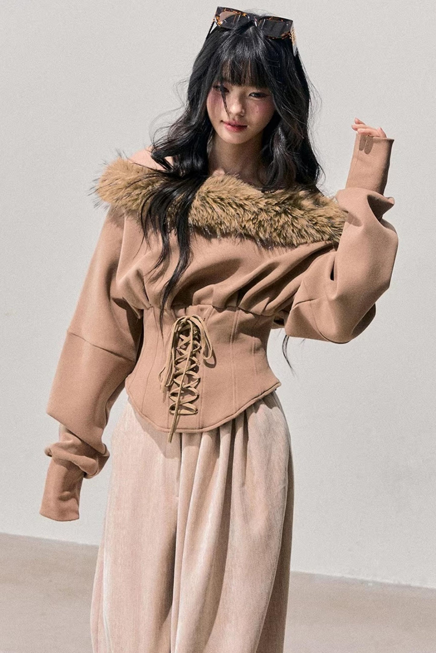 Afterglow Off-Shoulder Plush Top