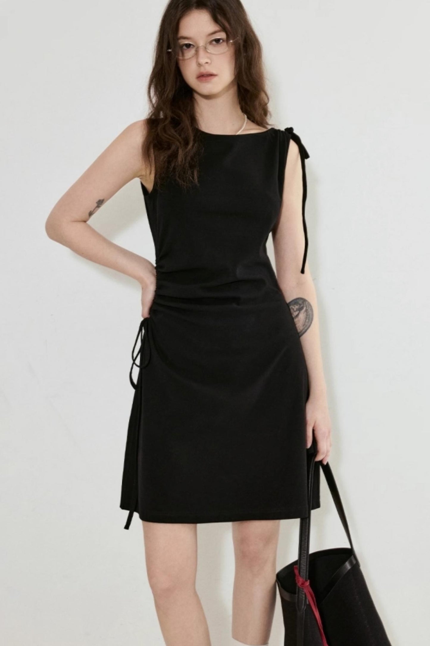 Asymmetric Knit Dress
