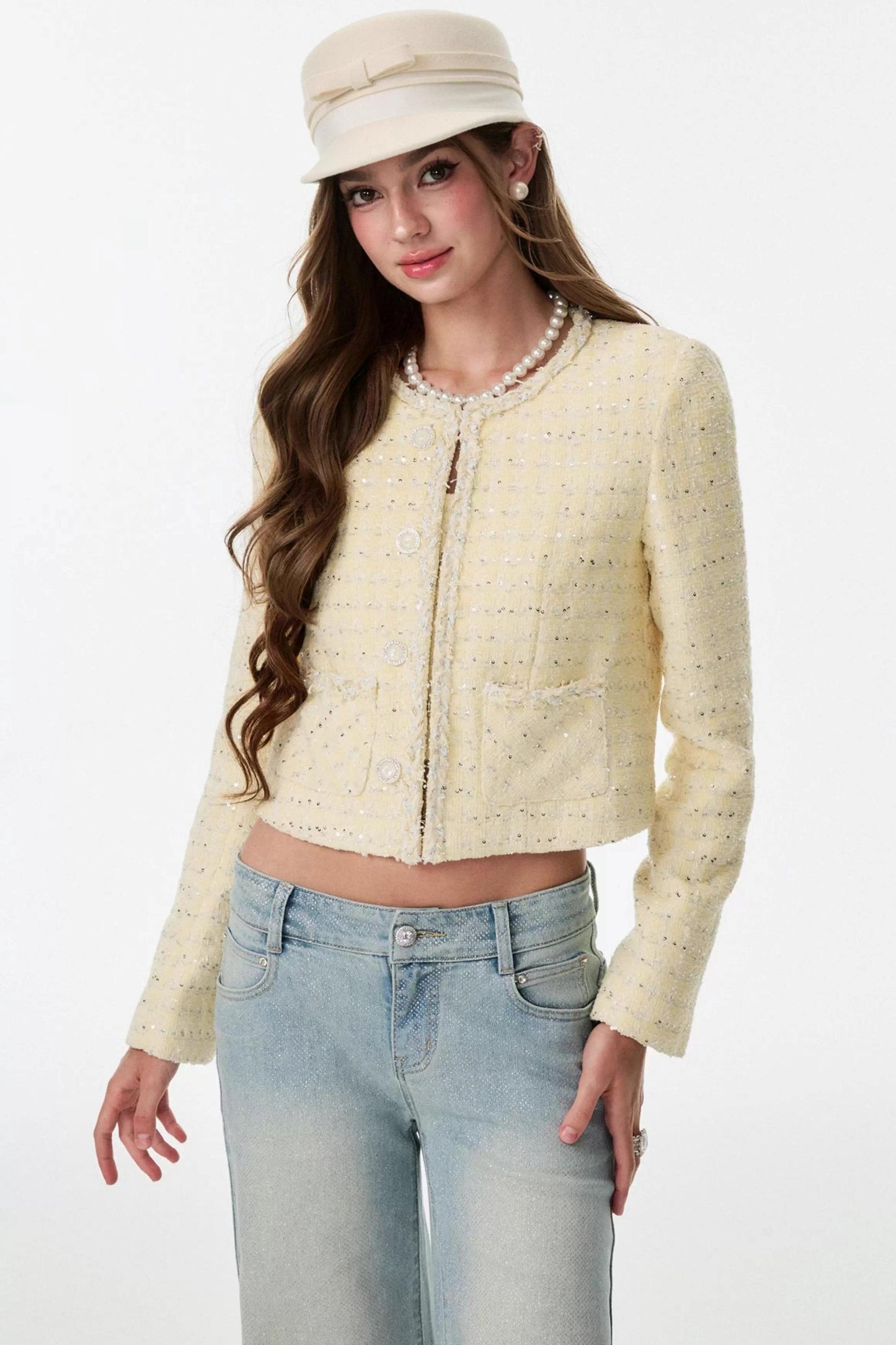 Yellow Fashion Suit High-End Jacket Set-Up