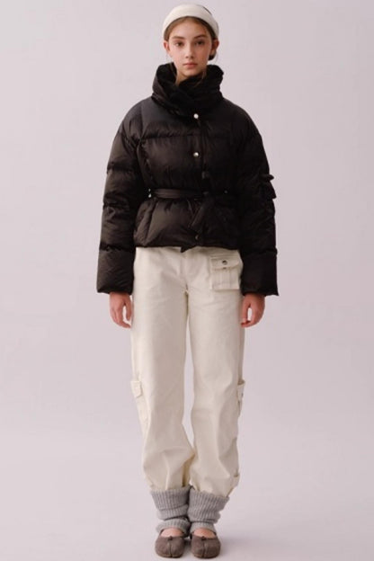 Retro Cotton Wide-Leg Pants