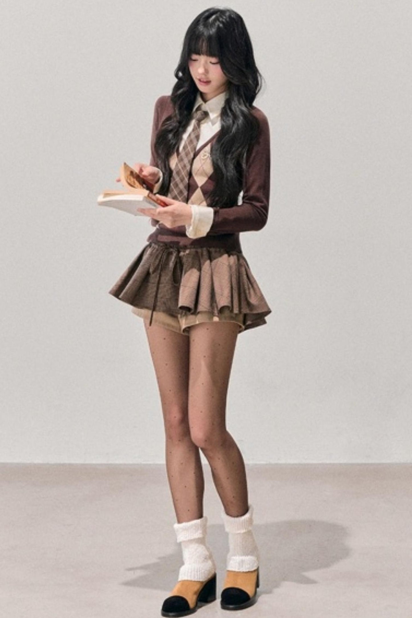 Argyle Whisper Knit Sweater