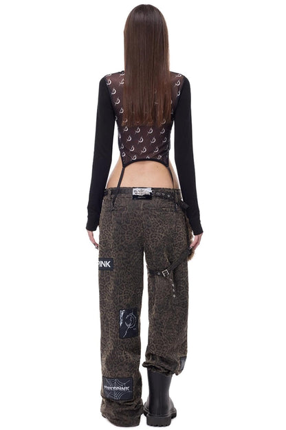 Electric Moon Mesh Top