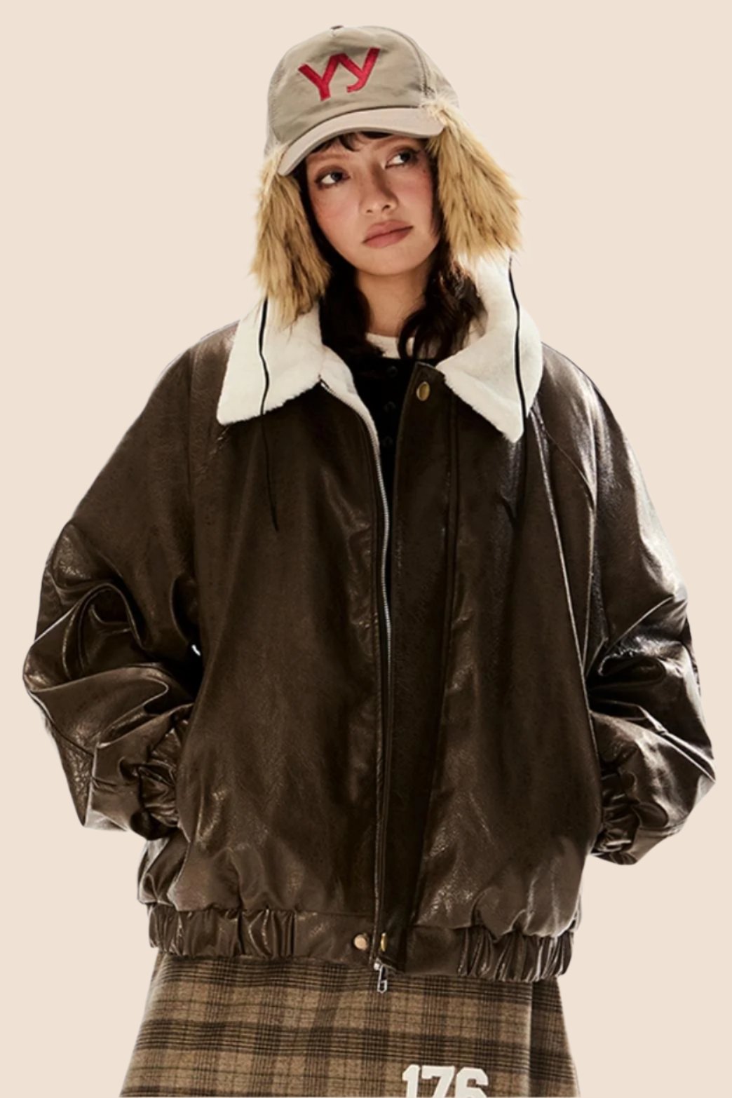 Lamb Fur Winter Padded Jacket