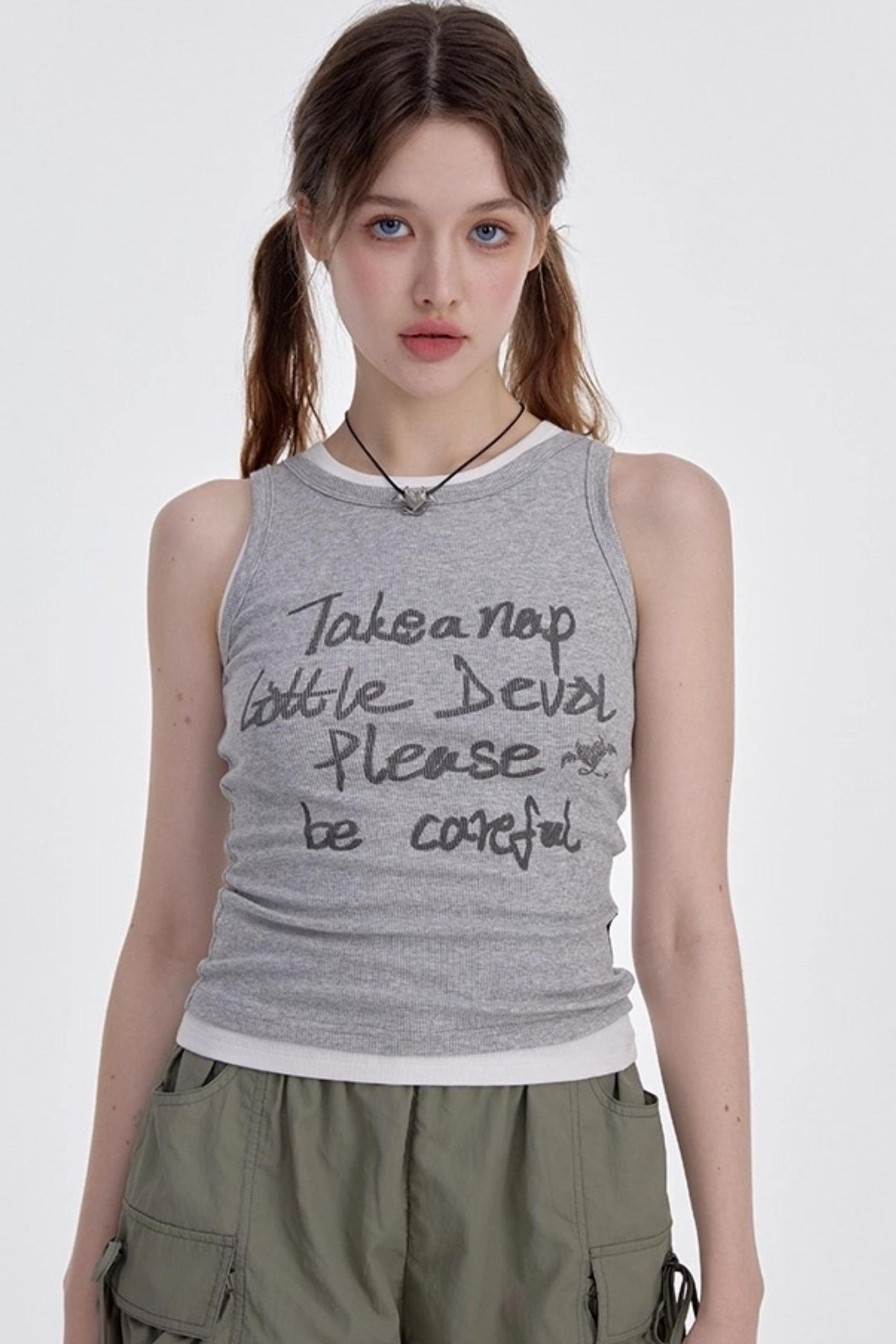 Monogram Racer Tank Top