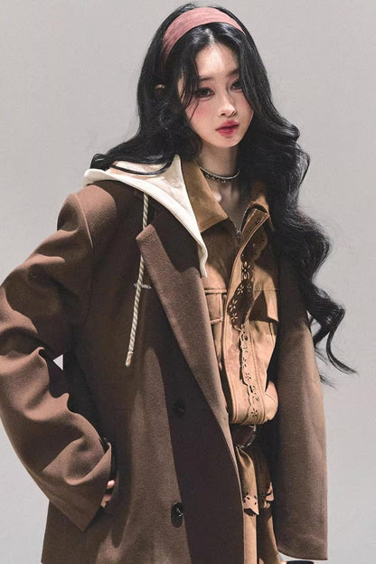 Minimalist Hooded Blazer