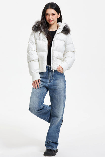 Washed Blue Ripped Denim Pants