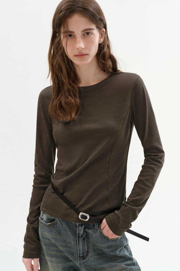 Versatile Slim Long-Sleeve Top