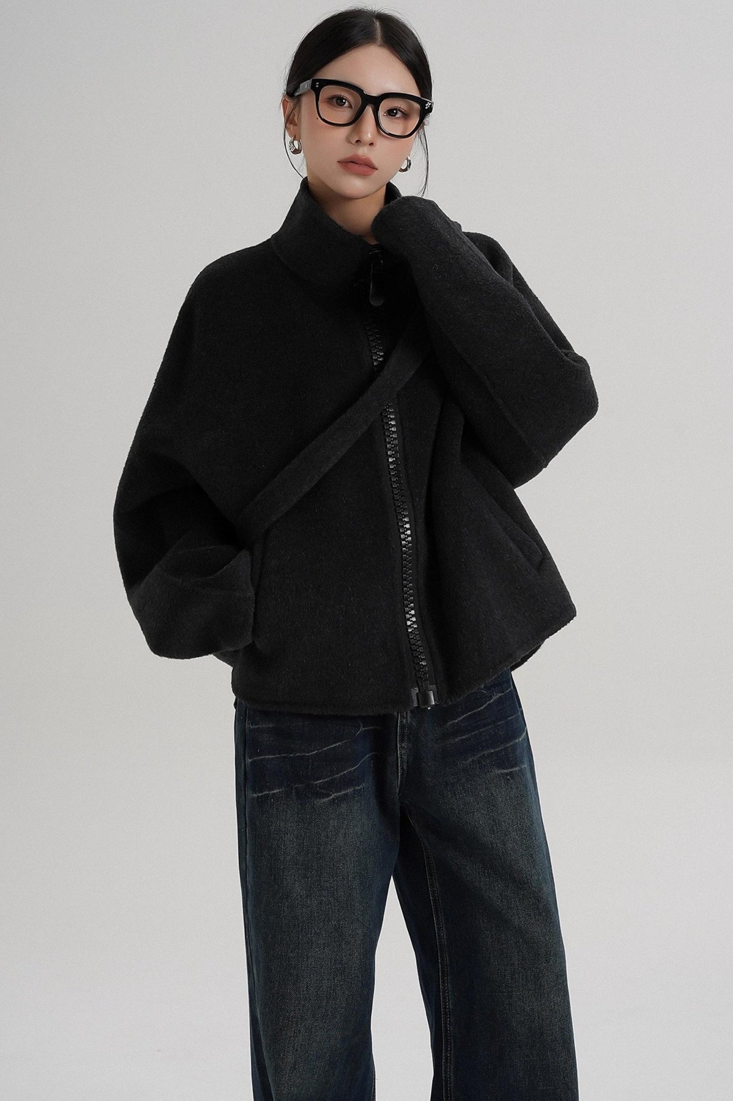 Structured Reversible Wool Jacket