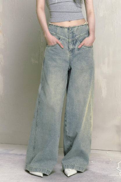 Classic Wide-Leg Jeans Pant
