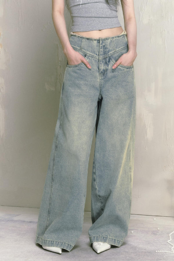 Classic Wide-Leg Jeans Pant