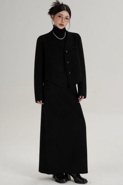 Double-Sided Woolen Coat