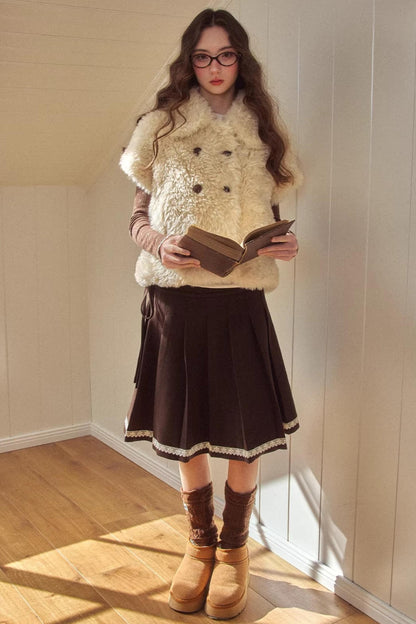 Baby Doll Collar Fur Jacket