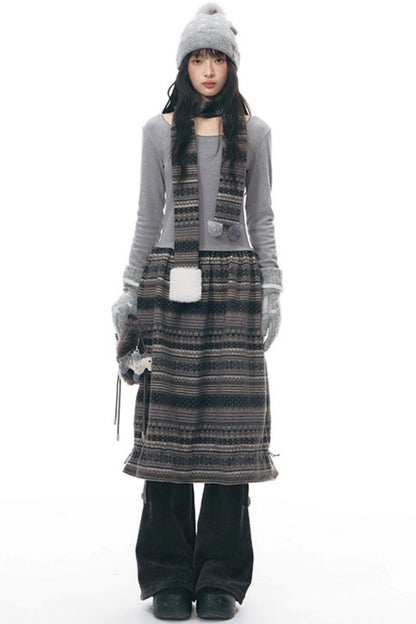 Chenille Slim Flared Pants