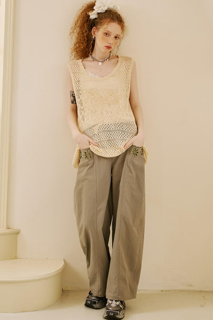 Chic Crochet Knit Top