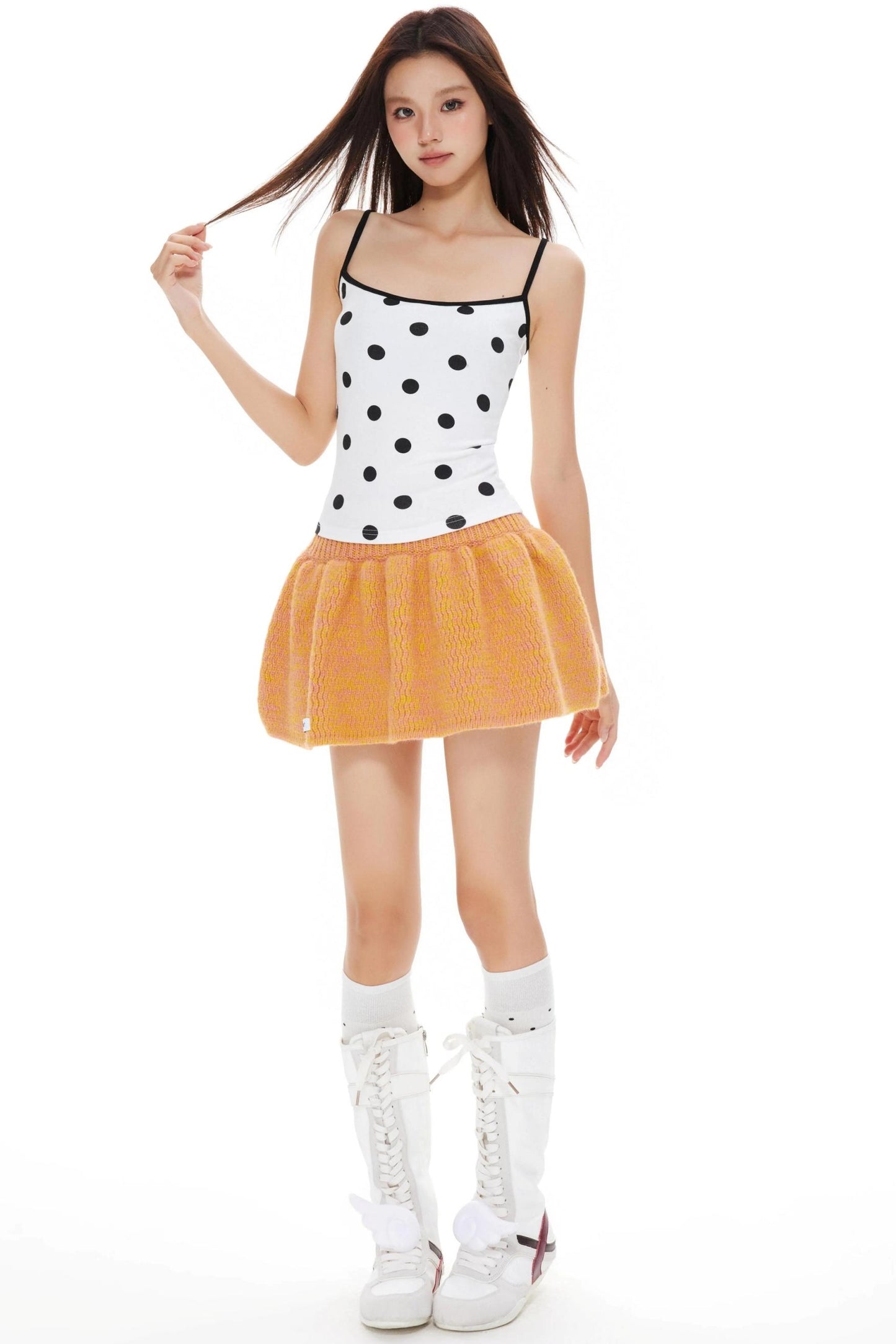 Polka Suspender Vest