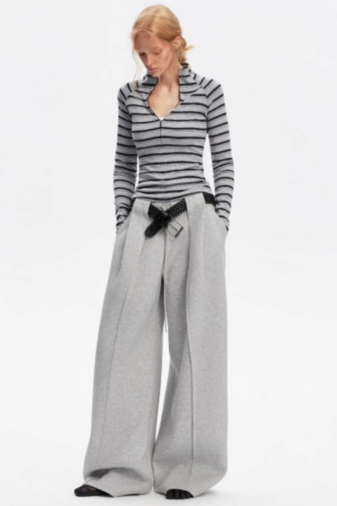 Vintage Striped Slim Knit Top