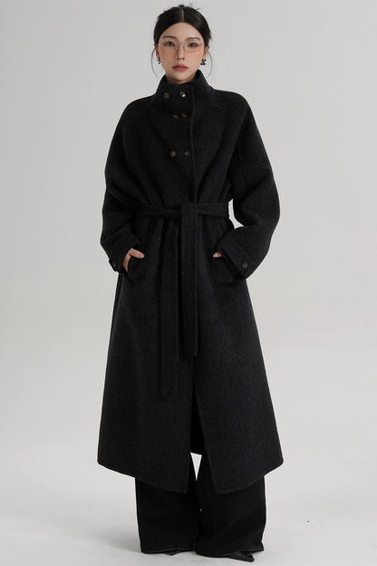 High Neck Wool Coat