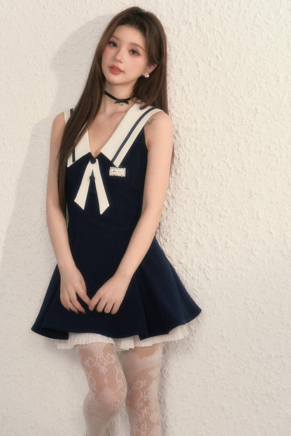 Gray Daughter Navy A-Line Dress