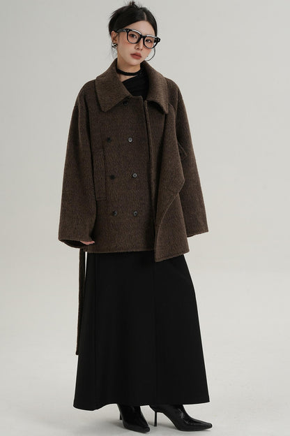 Coffee Woolen Jacket