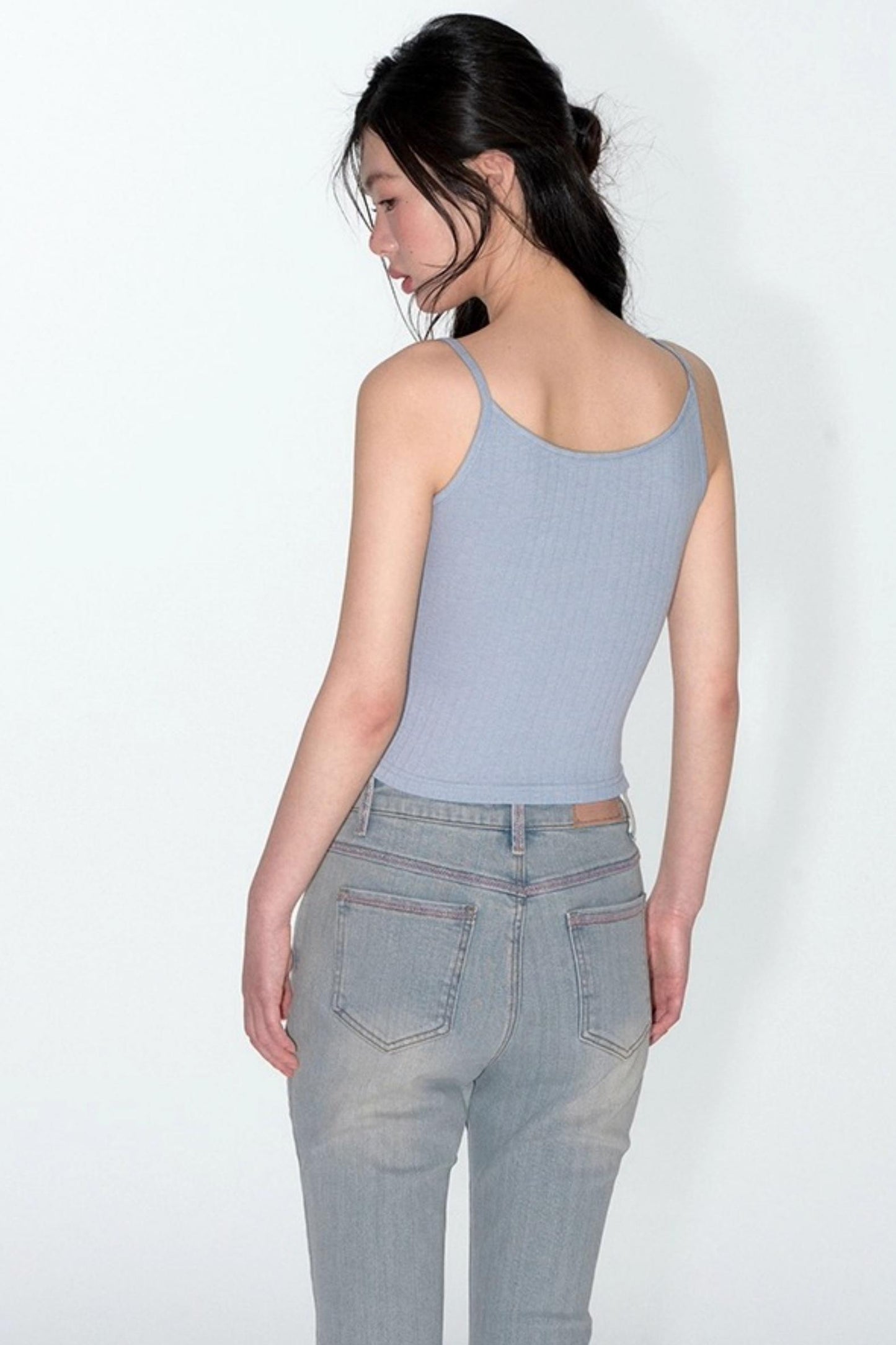 Summer Lace Suspenders Cropped Vest