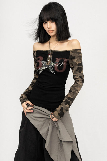 Vintage Camo Stitch T-Shirt