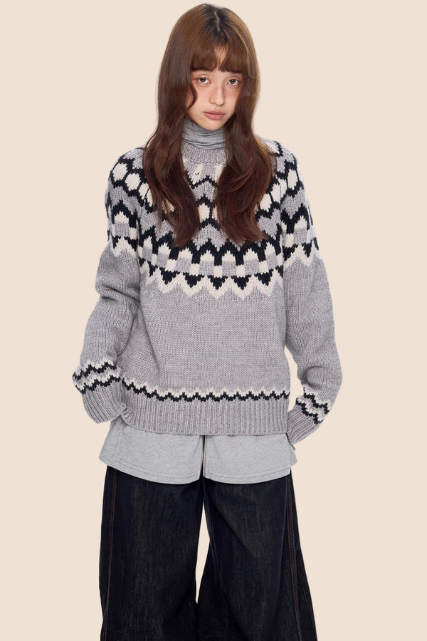 Fair Isle Knit Sweater
