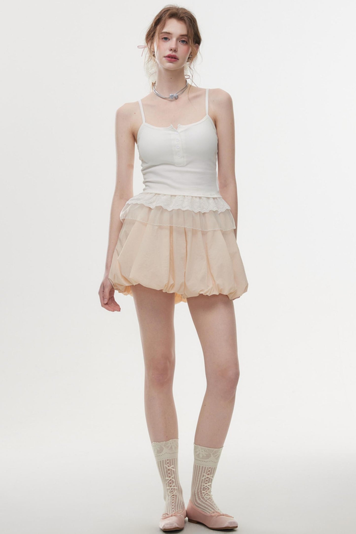 Elegant Fluff A-Line Skirt