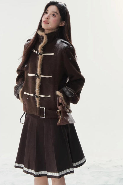 Retro Oak Woolen Jacket