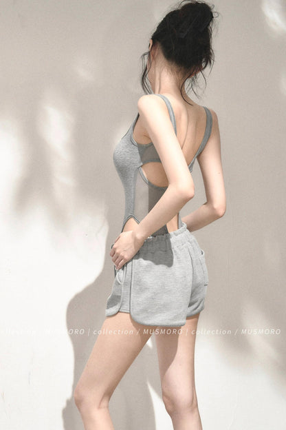 Open Back Mesh Bodysuit