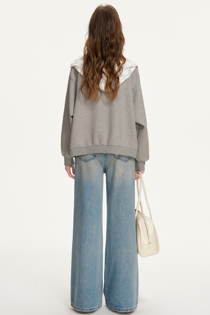 Romantic Lace Patchwork Jeans